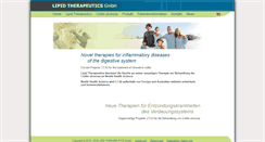 Desktop Screenshot of lipid-therapeutics.com